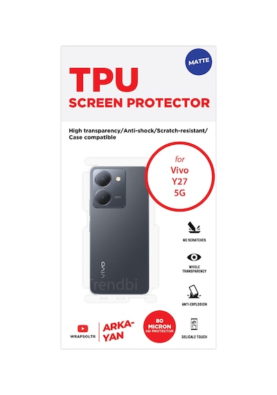 Vivo Y27 5g Mat Arka Ve Yan Koruyucu Tpu Film