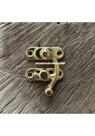 Dmr Dekoratif Kutu Klips Mini Tavla Klipsi Sarı Renk 26mm 100 Adet Menteşe Klipsi