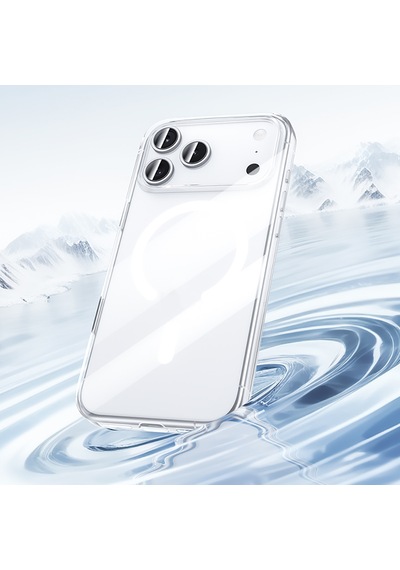 Apple Uyumlu iPhone 17 Kılıf M-safe Şarj Özellikli Benks Crystal Serisi Sert Pc Şeffaf Kapak