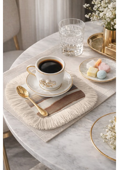 Lüks Doğal Tonlar Saçaklı Kahve Yanı Sunumluk Peçete - Soft Dalgalar Bohem Bej Bardak Altlığı Mendil Canlı Kanyon Krem Lüks Doğal Tonlar Saçaklı Kahve Yanı Sunumluk Peçete - Soft Dalgalar Bohem Bej Bardak Altlığı Mendil Canlı Kanyon Krem