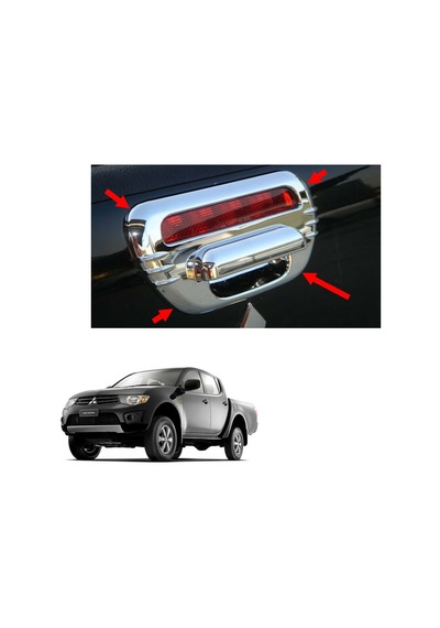 Mıtsubıshı L200 2006-2014 Bagaj Açma Krom Abs Krom Bagaj Kromu