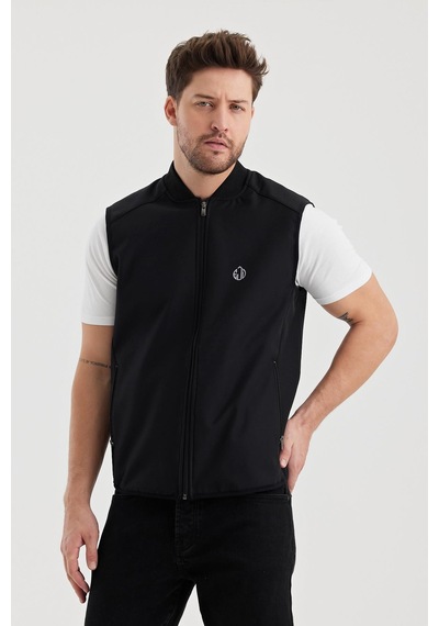 Alexandergardi Alexandergardı Dar Kesim İçi Polar Su İtici Softshell Kumaş Yelek Unı-ylk03 001