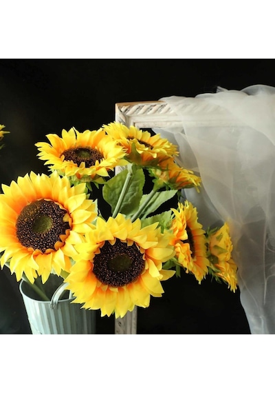 Yapay Çiçek Ayçiçeği Sarı Sunflower Dekoratif Çiçek 90Cm Dev Ay Ç Yapay Çiçek Ayçiçeği Sarı Sunflower Dekoratif Çiçek 90Cm Dev Ay Ç