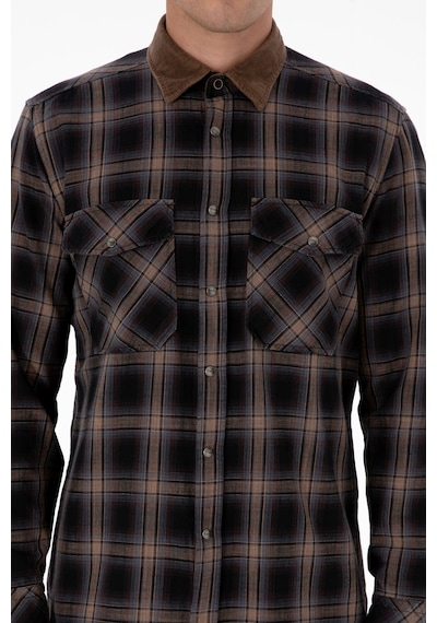 U.s. Polo Assn. Erkek Kahverengi Gömlek Desenli 50313432-vr029 Kahverengi