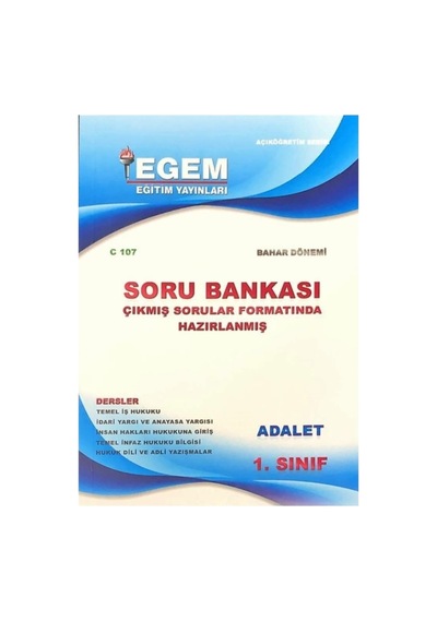 Aöf 1-2. Sınıf 2-4. Yarıyıl Adalet Bahar Soru Ve Çıkmış Sorular