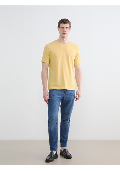 Lcwaıkıkı Classic Sarı %100 Pamuk Regular Fit Basic Tişört