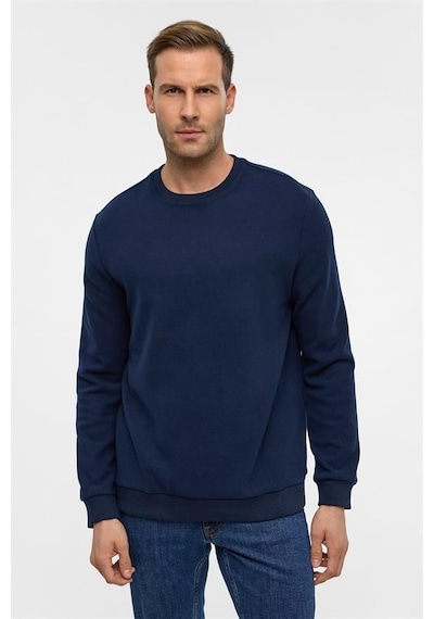 Süvari Lacivert Regular Düz Bisiklet Yaka Sweatshirt Sw2013700013-m09 Lacivert