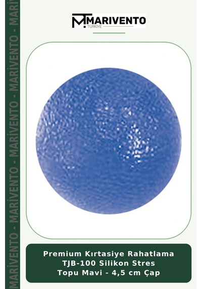 Premium Kırtasiye Rahatlama Tjb-100 Silikon Topu Mavi - 4,5 Cm Çap
