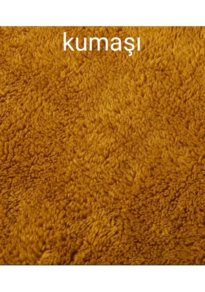 360 Derece Döner Berjer, Turuncu Peluş Renkli Tekli Koltuk, Mekanizmalı Döner Berjer, Turuncu