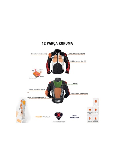 Forte Gt 2003006 Wınd Pro Motosiklet Mont