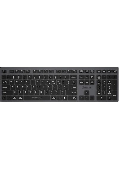 A4 Tech Fstyler Gri Bluetooth + 2.4g Nano Fn Şarjlı Multimedya Klavye