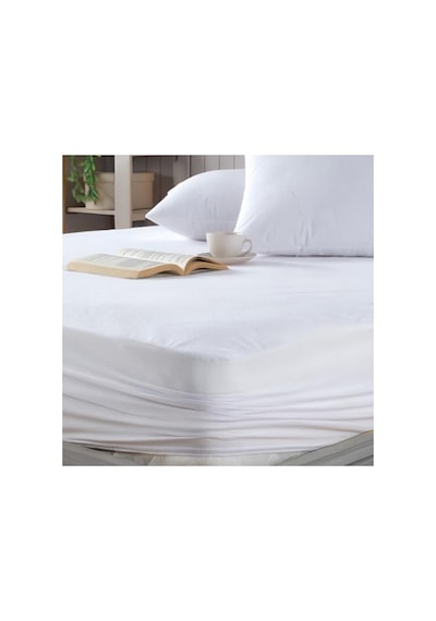 Fitted Su Sıvı Geçirmez Yatak Koruyucu Çarşaf, 160 X 200 Açık Indigo