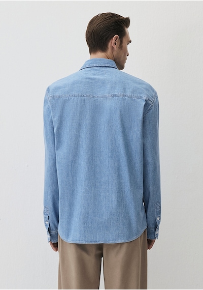 Mavi - Theo Edition Açık Mavi Jean Gömlek 0211655-90893 Açık Mavi