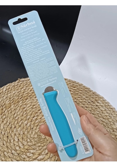 Sürmene 61004 Mutfak Bıçağı 9,50 Cm Turkuaz Çok Renkli