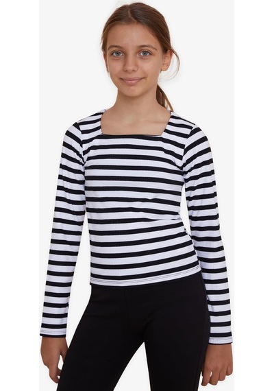 Breeze Kız Çocuk Uzun Kollu Tişört Çizgili Kare Yaka 9-14 Yaş, Karışık Renk-karışık Renk Çok Renkli Breeze Kız Çocuk Uzun Kollu Tişört Çizgili Kare Yaka 9-14 Yaş, Karışık Renk-karışık Renk Çok Renkli