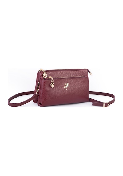 Nas Bag Kadın Çapraz Ve Clutch Çanta Bilek Ve Çapraz Askılı 24x15 Cm Bordo Victoria