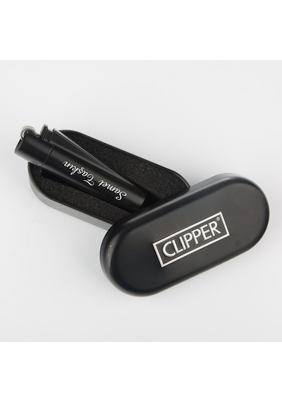 İsme Özel Siyah Clipper Metal Çakmak