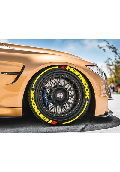 Lastik Yazısı 8Xli Hankook Kuyruk Sarı Ve Kırmızı Logolu