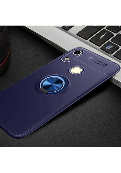 Huawei Honor 8a Kılıf Zore Ravel Silikon Kapak Mavi