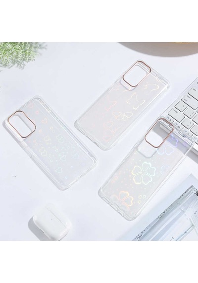 Xiaomi Poco M4 Pro 5g Kılıf Zore Sidney Desenli Sert Kapak Butterfly No2