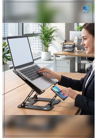 Alüminyum Laptop Ve Telefon Standı Katlanabilir Ayarlanabilir Erg