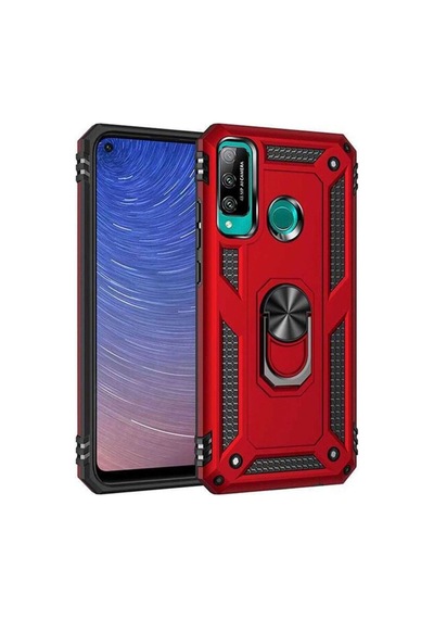 Huawei P40 Lite E Kılıf Sofya Yüzüklü Silikon Kapak