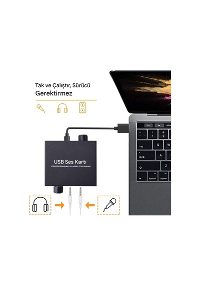 Tr Usb Sound Card Playstation Uyumlu Ses Kartı Ps4 Ps5 Uyumlu Ses Kartı