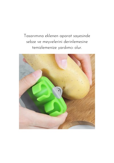 Pratik Meyve Ve Sebze Soyucu - Yeşil Yeşil Diğer