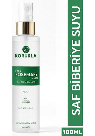 Saf Biberiye Suyu Dökülme Karşıtı Ve Saç Uzamasını Destekleyici Saç Toniği %100 Doğal 100 Ml