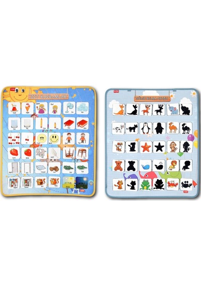 2 Set - 72 Parça Tox Zıt Kavramlar ve Gölge Eşleştirme Keçe Cırtl