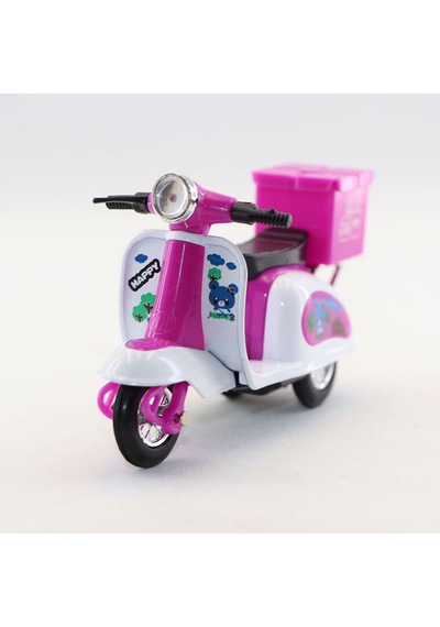 Mini Vespa Scooter Çek Bırak İnce Detay Çok Renkli 3+ Yaş Çok Renkli