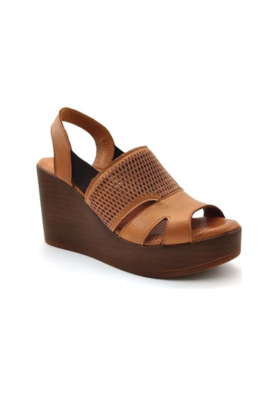 Venüs 2310801 Günlük Hakiki Deri Bayan Sandalet-taba Taba