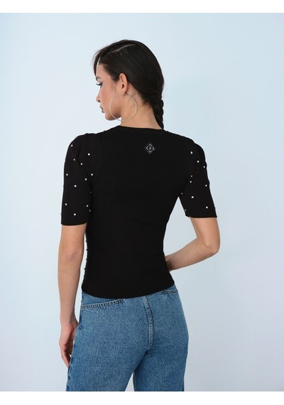 LOFT Slim Fit Kadın Bluz K.kol Lf2036515 Q1.v1 Siyah