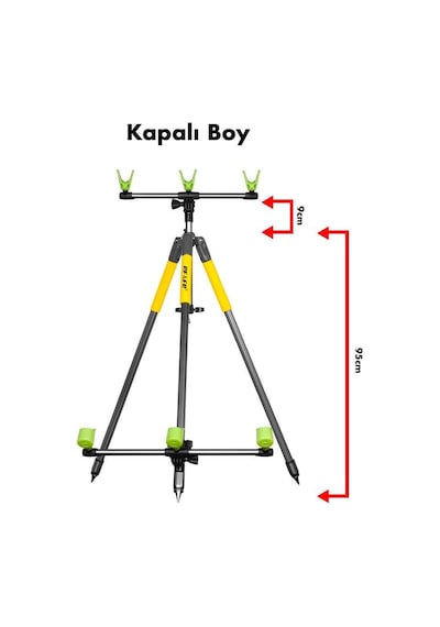 Effe Kamış Ayağı Surf Tripod Hg283