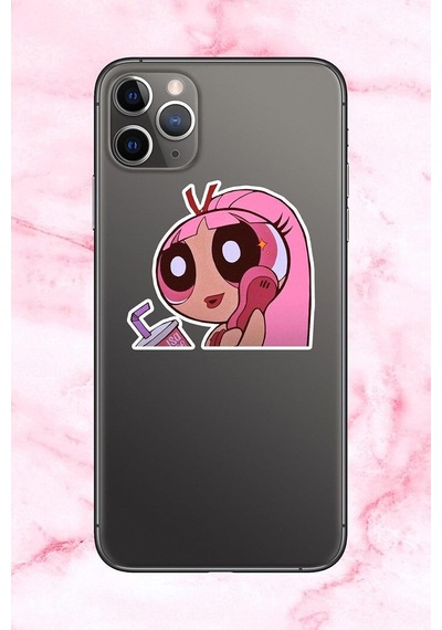 Pretty Temalı Laptop Notebook Tablet Sticker Seti 15 Adet