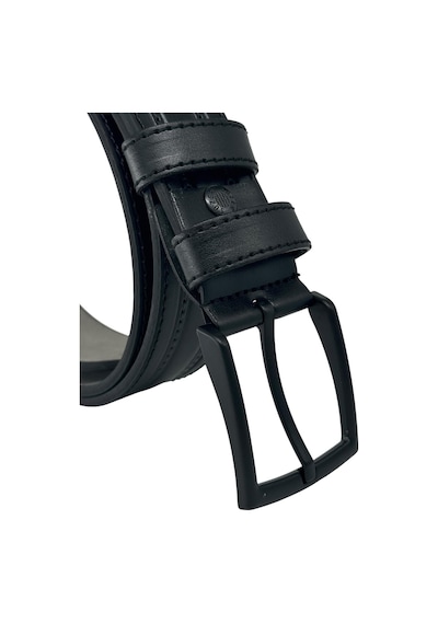 Süzer Deri Siyah Suni Deri 4 Cm. Genişlik Ortası Desenli Model Spor Erkek Kemer // 7000-38 Siyah