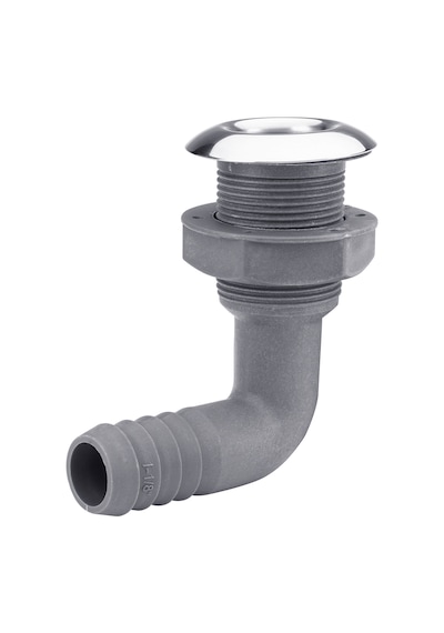 Krom Flanşlı Sintine Çıkışı. Dirsekli Model Su Çıkış. 5/8"