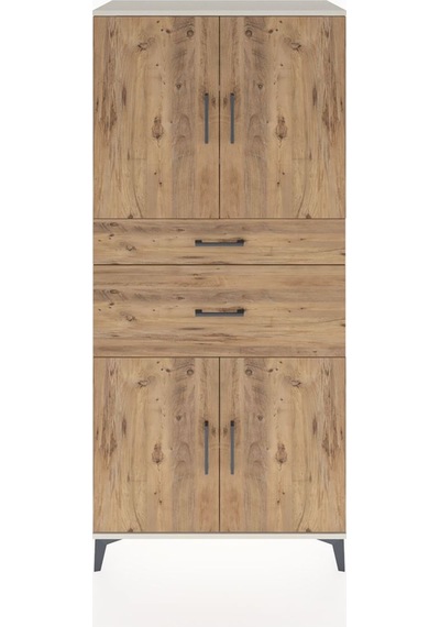 Hyperion Dolap 4 Raflı 2 Çekmeceli 4 Kapaklı 88x44x195 Aytaşı... Aytaşı