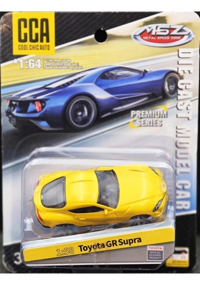Cca Premium Series Toyota Gr Supra Sarı 1/58 Model Araba