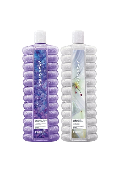 Avon Lavanta Kokulu Banyo Köpüğü 1 L + Avon White Lily Zambak Kokulu Banyo Köpüğü 1 L