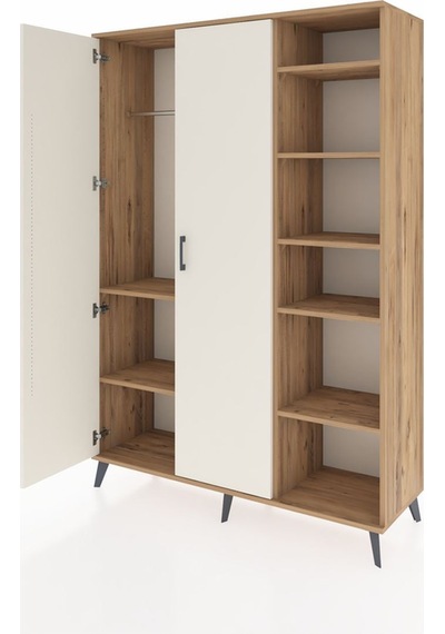 Hyperion Dolap 7 Raflı 2 Kapaklı Tek Askılı 132x44x195 Çam-aytaşı/çam Aytası/atlas Çam Hyperion Dolap 7 Raflı 2 Kapaklı Tek Askılı 132x44x195 Çam-aytaşı/çam Aytası/atlas Çam