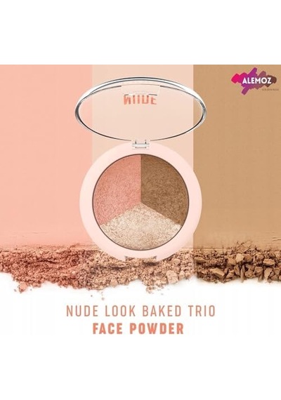 Nude Look Baked Trio Face Powder - Fırınlanmış 3'lü Allık, Bronzer Ve Aydınlatıcı Paleti 0