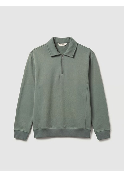 Lcw Vision Mavi Polo Yaka Yarım Fermuarlı Erkek Sweatshirt