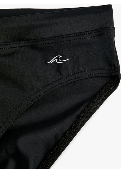 Koton Basic Slip Mayo Beli Bağlamalı Siyah 4sam00002mk 4SAM00002MK999