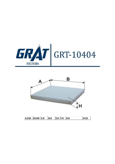 Polen Filtresi Grat 10404 Ducato Iıı 2006 Boxer 2006 Jumper 2006+