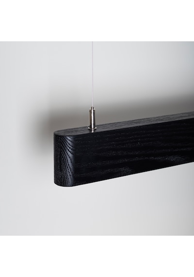 Soft Siyah Modern Ahşap Aydınlatma - Minimal Led Sarkıt Avize Siyah