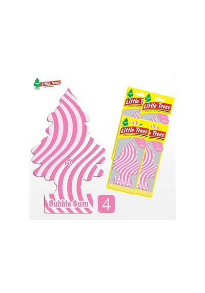 Oto Koku Little Trees Kağıt Koku Bubble Gum Sakız Kokusu 4 Adet