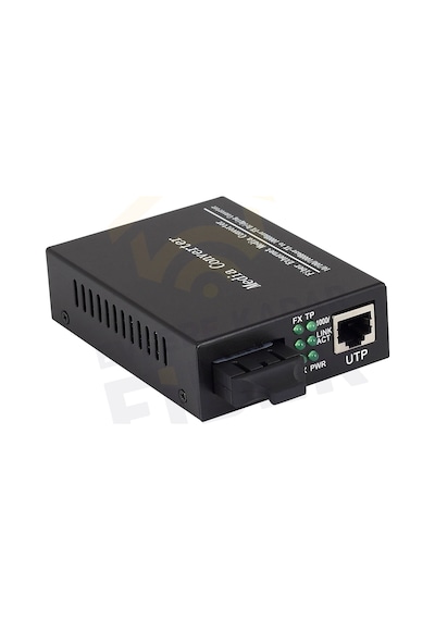 Fiber Optik Ethernet Media Converter 1000Mbps Gigabit