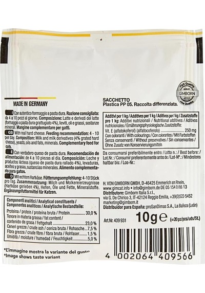 Gimcat Cheezies Peynirli Kedi Ödül Tableti 10 G