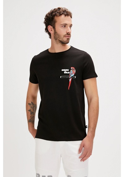 Bad Bear Macaw T-shırt Siyah Erkek Tshirt